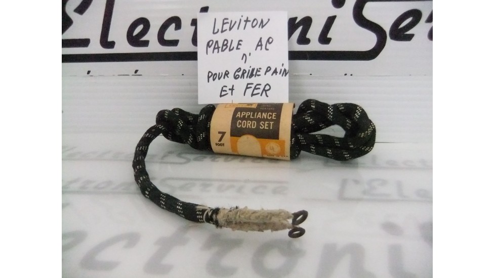 Leviton 2281-7 cable ac de 7' pour grille-pain